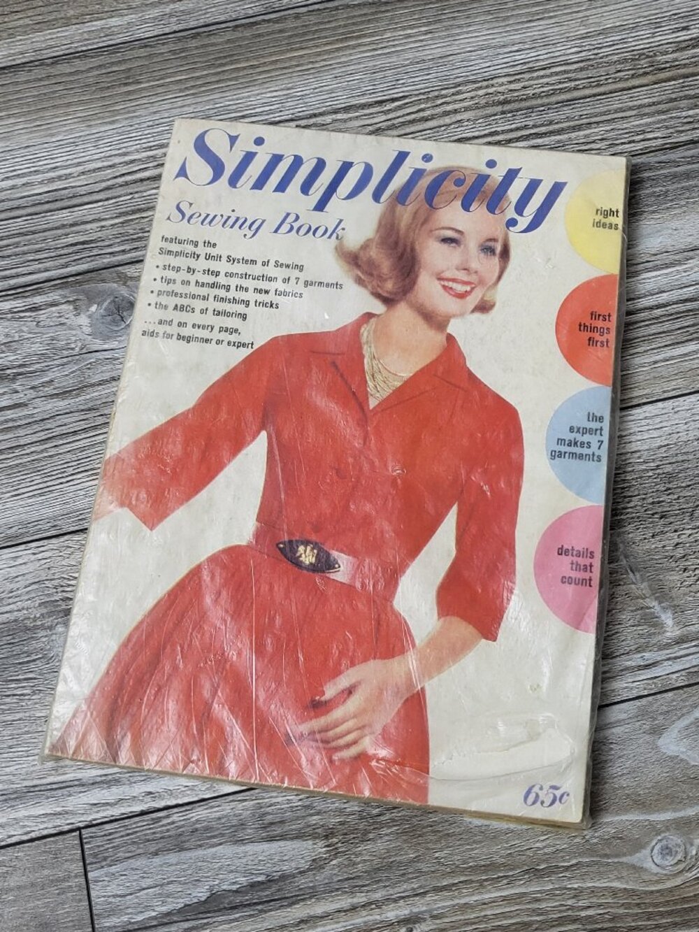 Vintage 1965 Simplicity Sewing Book - Mid-Century Pattern Catalog